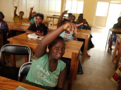 Class at City of Joy, February 2013, Bukavu, DRC.