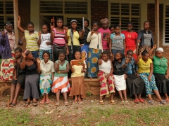 Some of the 2013 spring graduating class of City of Joy, February 2013, Bukavu, DRC.